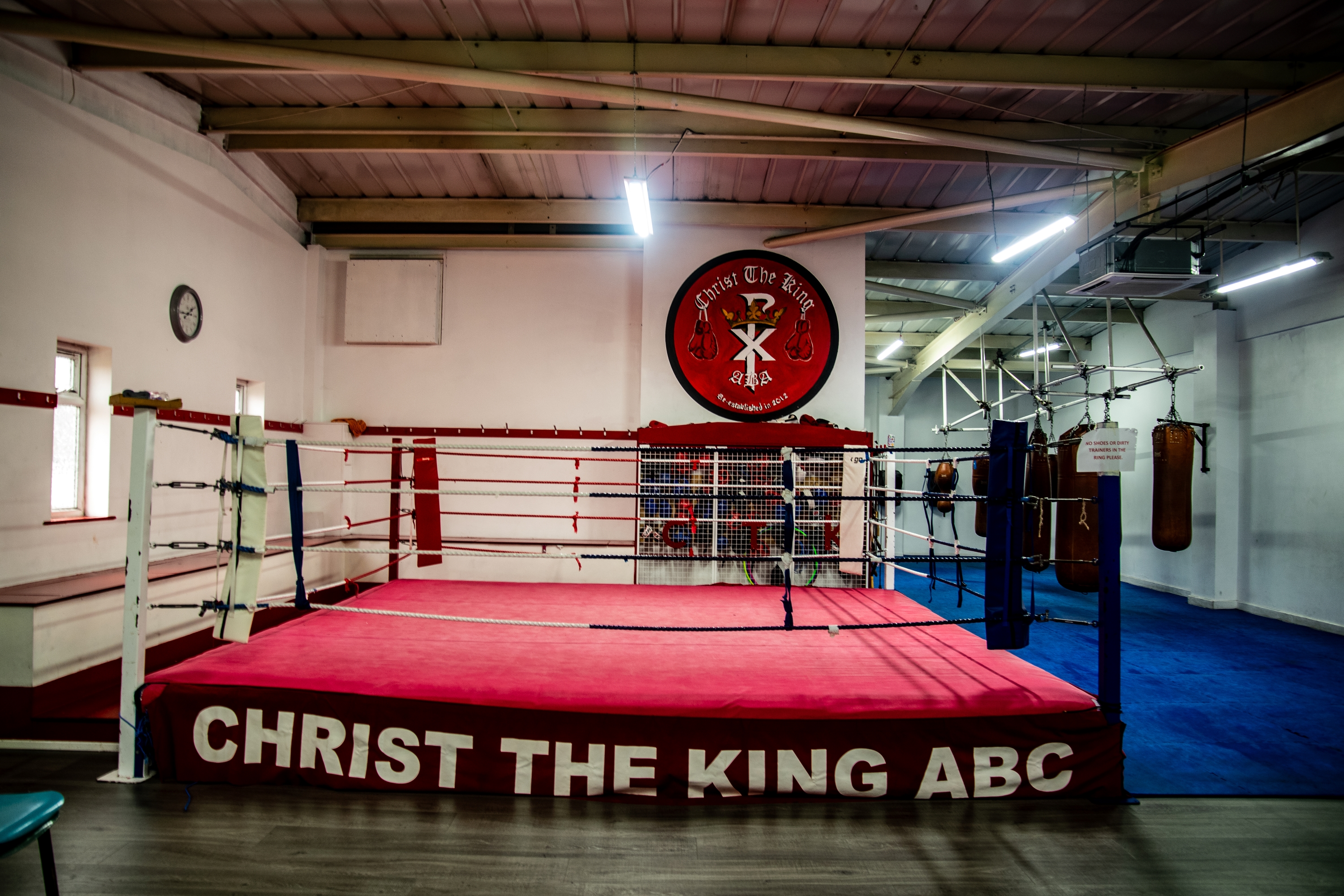 Boxing room equipment available for hire at St Augustine's Sports Centre
